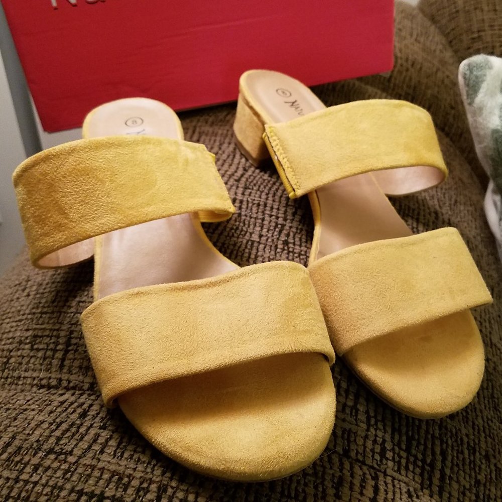 🧡💜💚 SUEDE SLIDE SANDALS